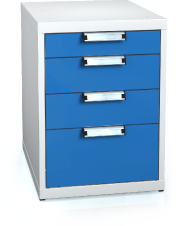 Universal cabinet for workbenches 662 x 480 x 600 - 4x drawer